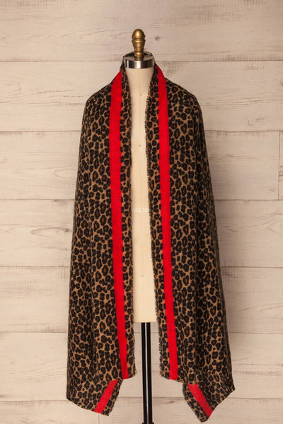 Belchatow Leopard Print Soft Knit Scarf | La Petite Garçonne 6