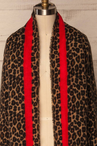 Belchatow Leopard Print Soft Knit Scarf | La Petite Garçonne 7