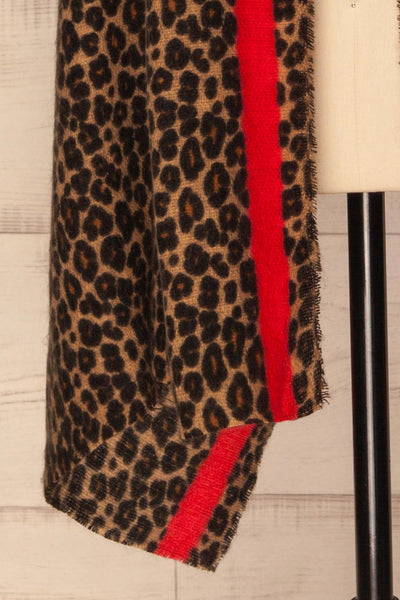 Belchatow Leopard Print Soft Knit Scarf | La Petite Garçonne 8