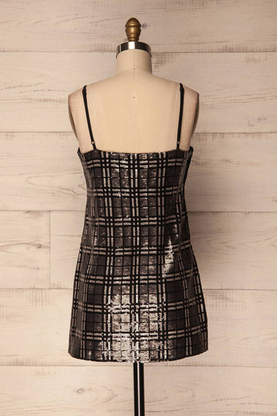Belzyce Black & Grey Short Sequined Dress | La Petite Garçonne 6