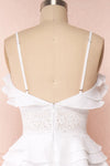 Beroche White Layered Bridal Dress back view close up | Boudoir 1861