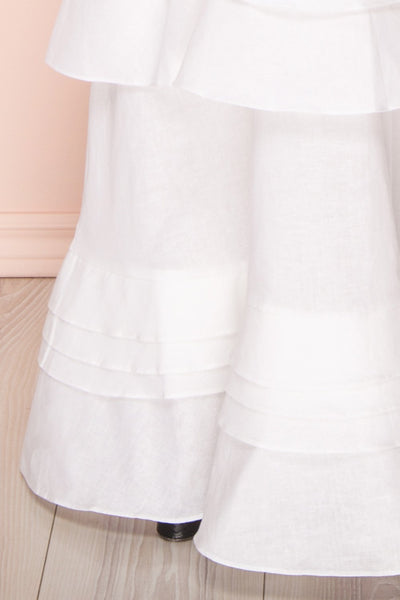 Beroche White Layered Bridal Dress skirt | Boudoir 1861