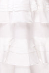 Beroche White Layered Bridal Dress fabric | Boudoir 1861