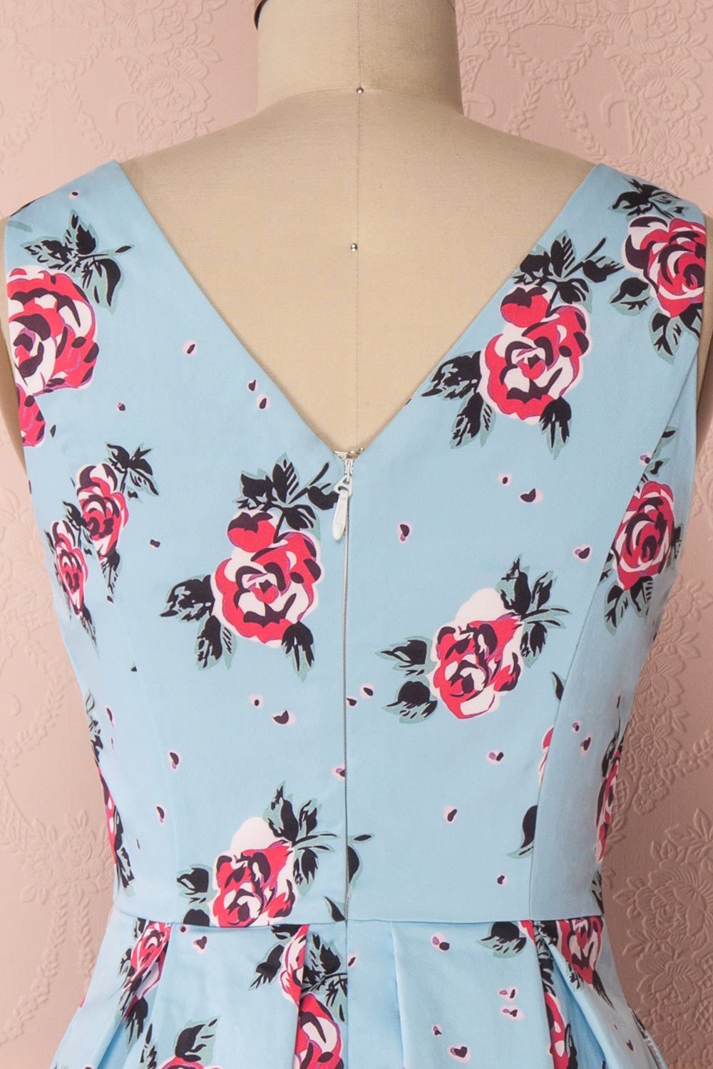 Baby blue floral dress hotsell