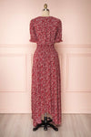 Bethel Burgundy & White Floral Maxi A-Line Dress | Boutique 1861 5