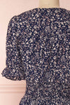 Bethel Navy Blue & White Floral Maxi A-Line Dress | Boutique 1861 6