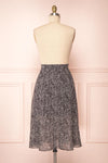 Bettina Black Cheetah Print Midi Skirt | Boutique 1861 back view