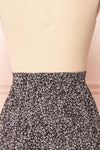 Bettina Black Cheetah Print Midi Skirt | Boutique 1861 back close up