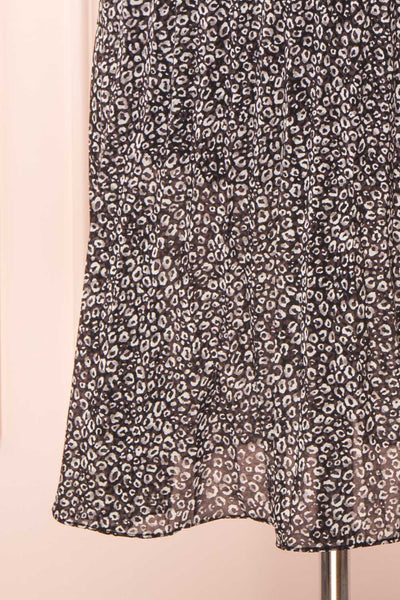 Bettina Black Cheetah Print Midi Skirt | Boutique 1861 skirt