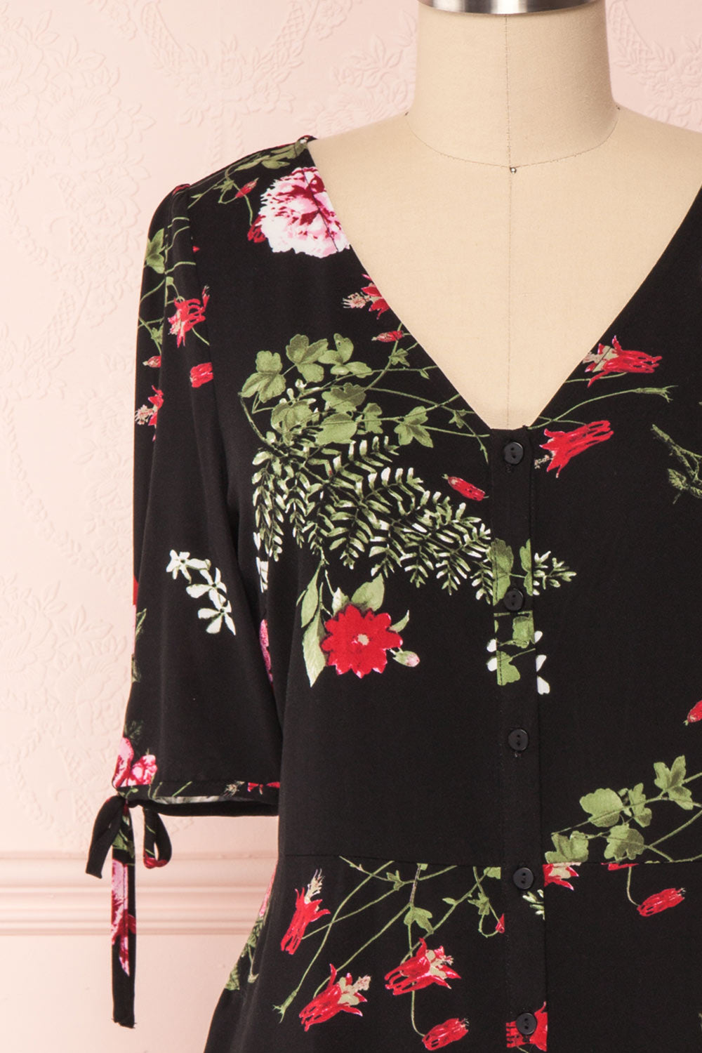 Bialystok | Black Floral Dress