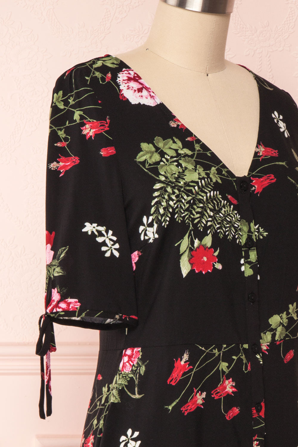 Bialystok | Black Floral Dress