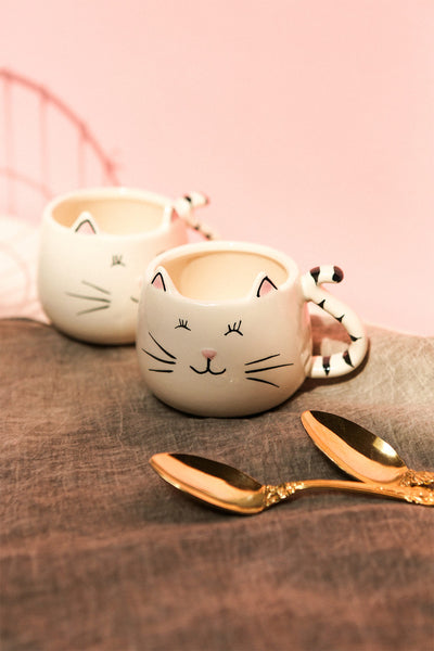 Bifarius White Ceramic Cat Mug | La Petite Garçonne Chpt. 2 2