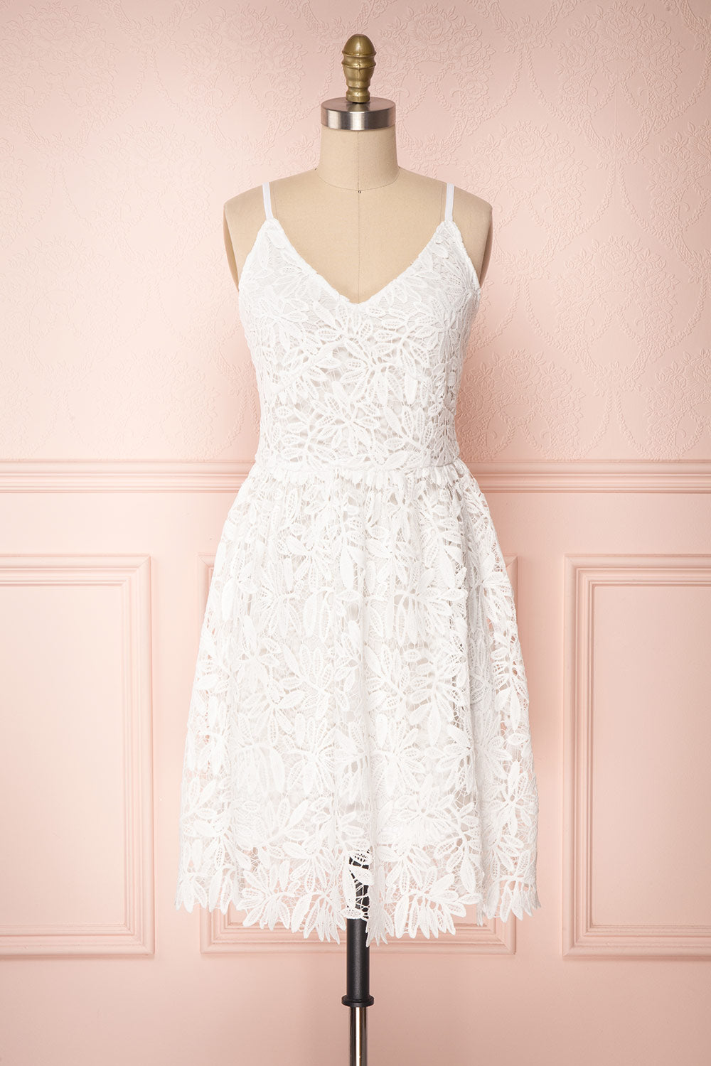 Bindi Cloud White Lace A-Line Summer Dress | Boutique 1861 1