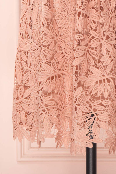 Bindi Petal Dusty Pink Lace A-Line Summer Dress | Boutique 1861 8