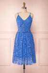 Bindi Sky Blue Lace A-Line Summer Dress | Boutique 1861