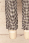 Bisaccia Black & White Houndstooth Overalls | La Petite Garçonne bottom close-up