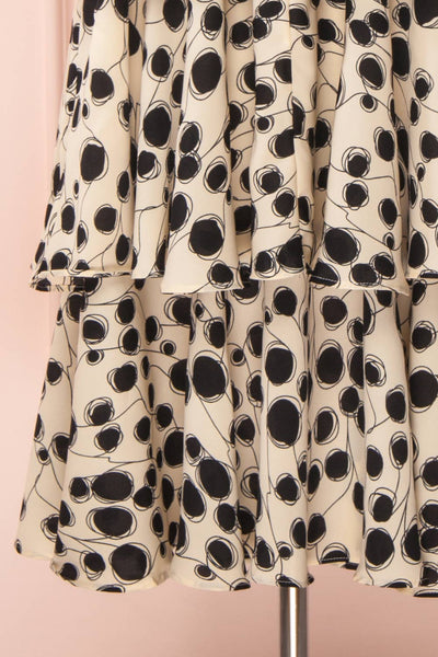 Biscotti Black & White Polkadot Midi Dress | Boutique 1861 bottom
