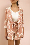 Briach Pink & White Oversized Blazer | La petite garçonne on model