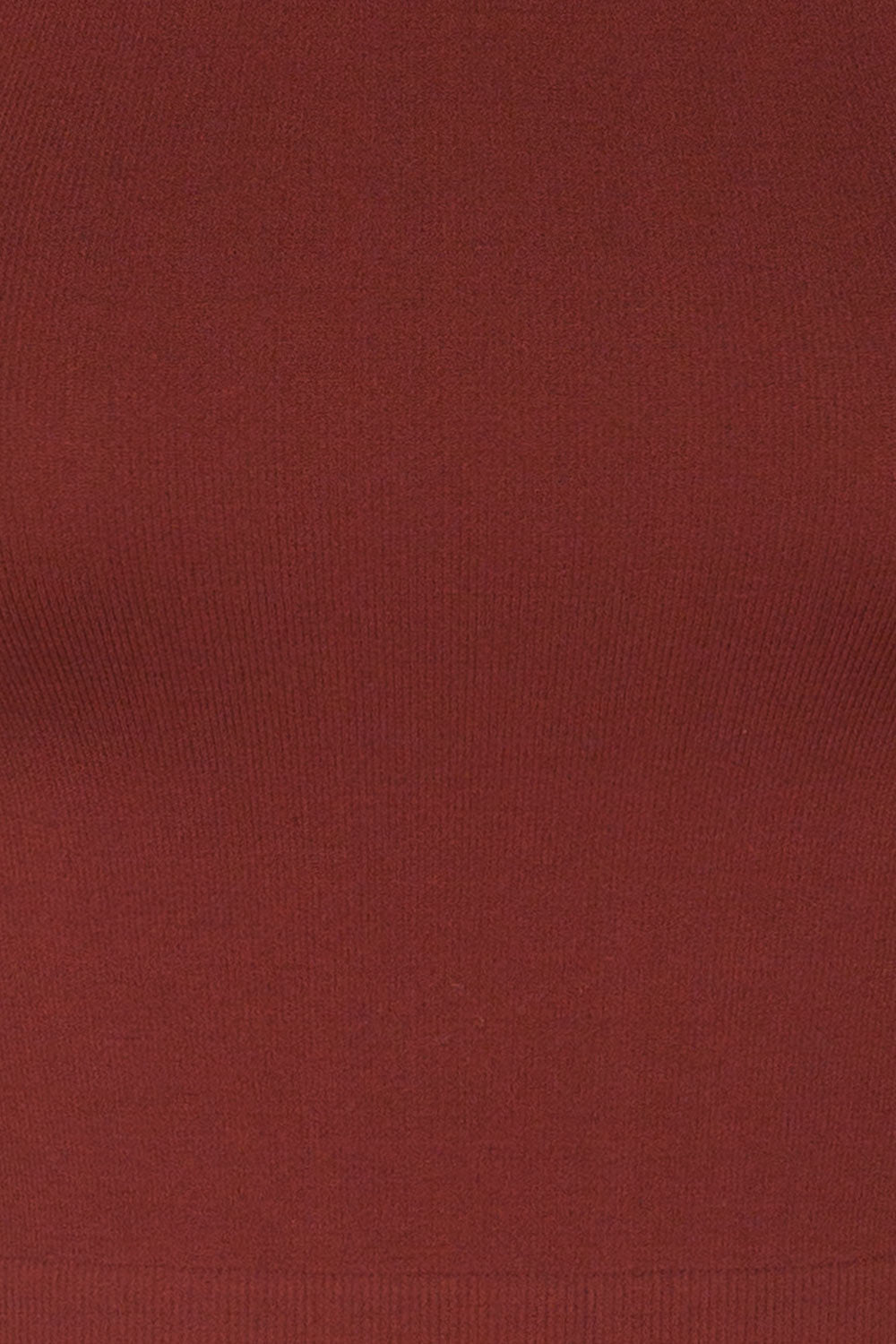 Boath Burgundy Round Neck Cropped Cami | La petite garçonne fabric 