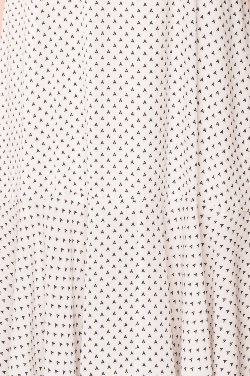 Bodashka White & Black Patterned A-Line Dress  | TEXTURE DETAIL | Boutique 1861