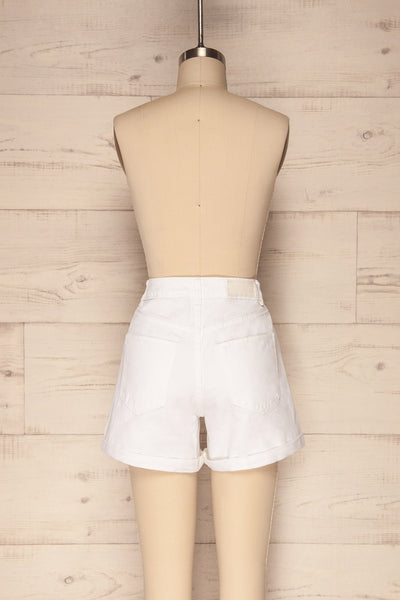 Boljun White High Rise Jean Shorts | La Petite Garçonne 5