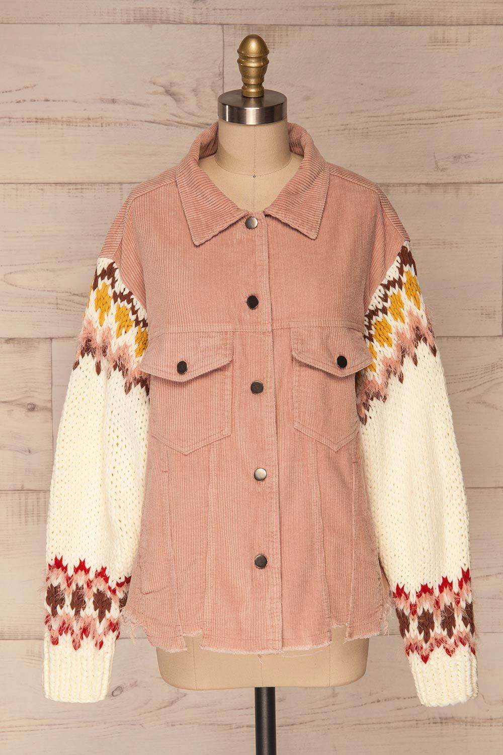 Borsele Pink Corduroy Jacket | Veste  | La Petite Garçonne