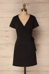Branchon Uni Black Wrap Summer Dress | La Petite Garçonne