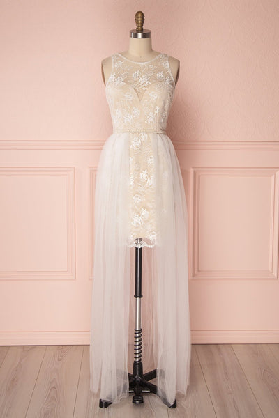 Bridie Ivory & Cream Floral Maxi Bridal Dress | Boudoir 1861