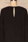Brienza Black Long Sleeved Blouse | BACK CLOSE UP  | La Petite Garçonne
