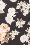 Brooke Black Floral Midi Slip Dress | Boutique 1861 fabric