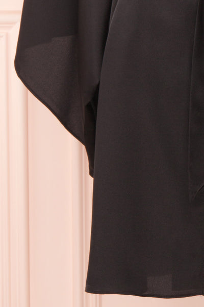 Bryna Black Satin Kimono | Boudoir 1861 bottom