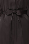 Bryna Black Satin Kimono | Boudoir 1861 fabric