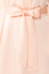 Bryna Blush Pink Satin Kimono | Boudoir 1861 fabric