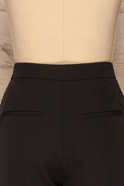 Brzeziny Black Dress Pants back close up | La petite garçonne