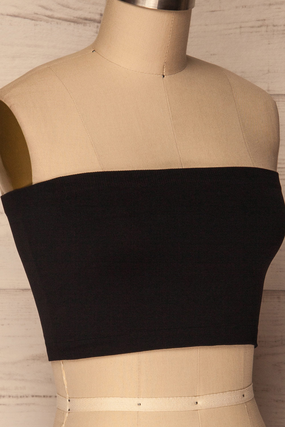 Bucje Coal Black Stretchable Bandeau Top | La Petite Garçonne 4