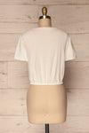 Buk Blanc White Cropped T-Shirt w Elastic Waist | La Petite Garçonne 5