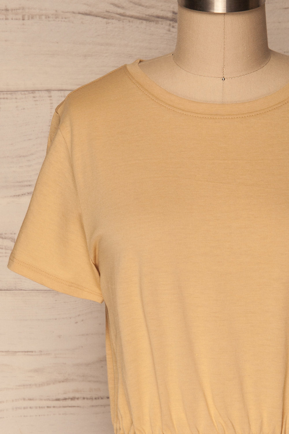 Buk Jaune Yellow Cropped T-Shirt w Elastic Waist | La Petite Garçonne 2