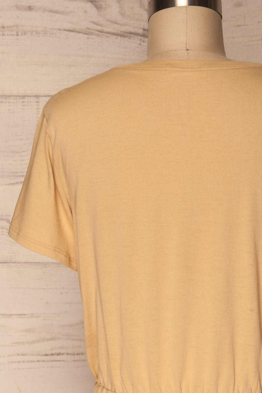 Buk Jaune Yellow Cropped T-Shirt w Elastic Waist | La Petite Garçonne 6