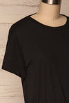 Buk Noir Black Cropped T-Shirt w Elastic Waist | La Petite Garçonne 4