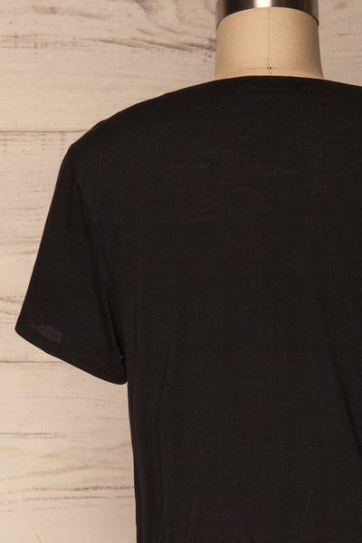 Buk Noir Black Cropped T-Shirt w Elastic Waist | La Petite Garçonne 6