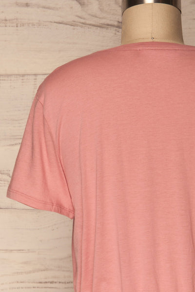 Buk Rose Pink Cropped T-Shirt w Elastic Waist | La Petite Garçonne 6