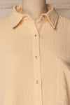 Buken Sand Cream Oversized Button-Up Shirt | La Petite Garçonne 2