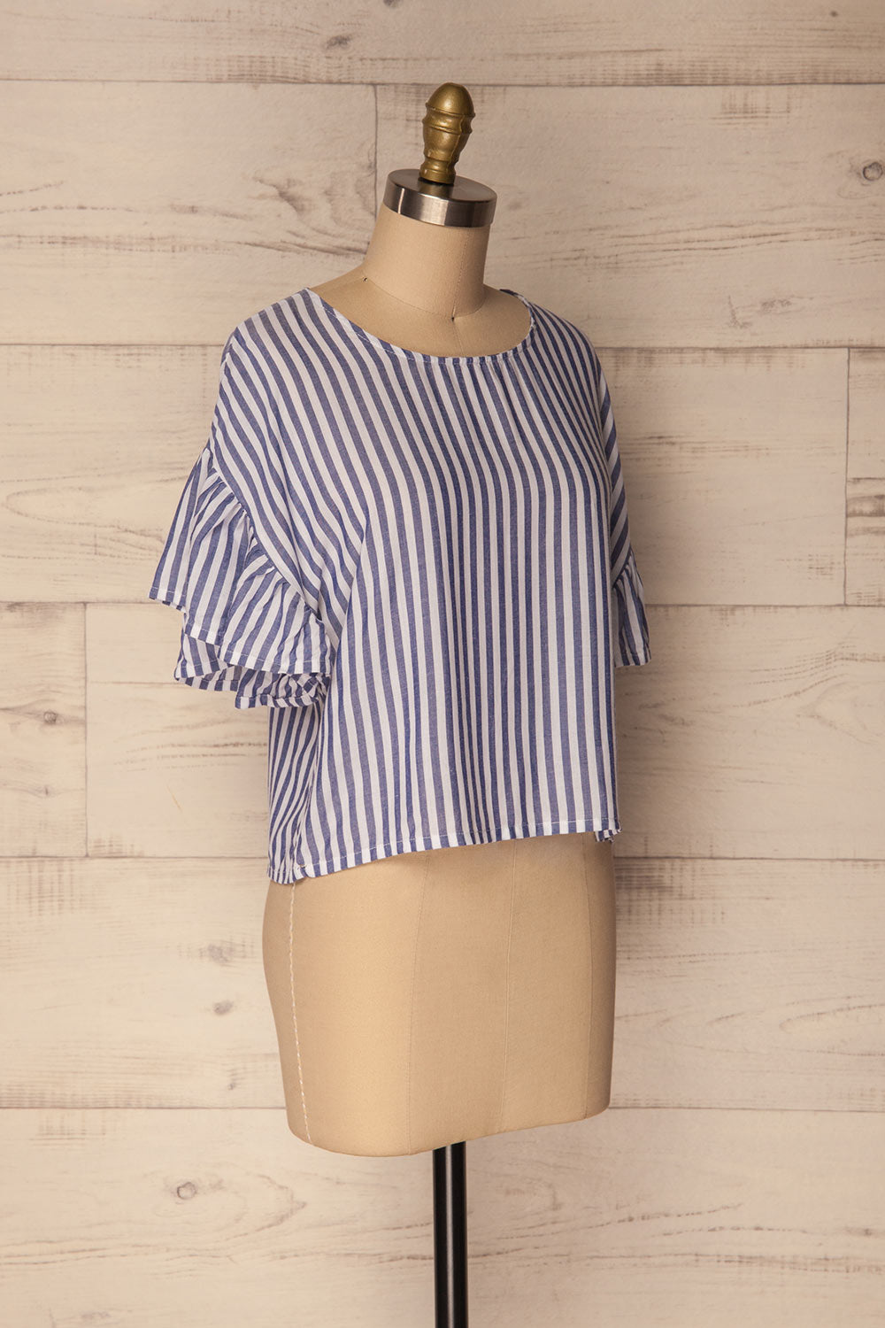 Bustelo Blue & White Striped Loose T-Shirt | La Petite Garçonne 4