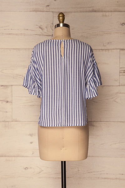 Bustelo Blue & White Striped Loose T-Shirt | La Petite Garçonne 6
