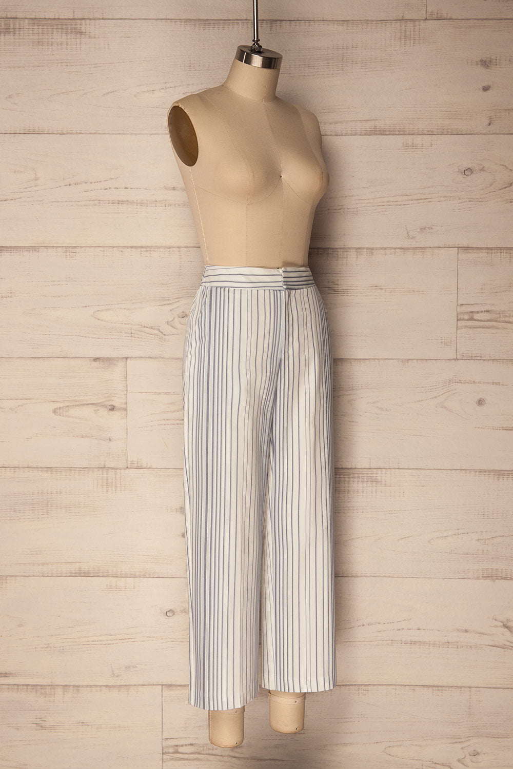 Byklo White, Blue & Lilac Striped Straight Pants | La Petite Garçonne 4