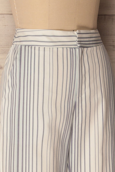 Byklo White, Blue & Lilac Striped Straight Pants | La Petite Garçonne 5