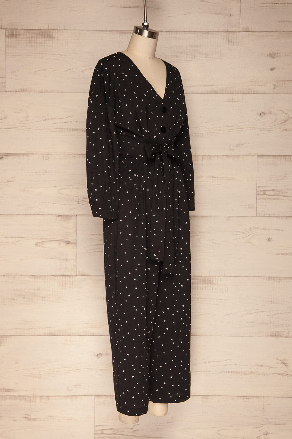 Cachapata Black & White Patterned Jumpsuit | La Petite Garçonne