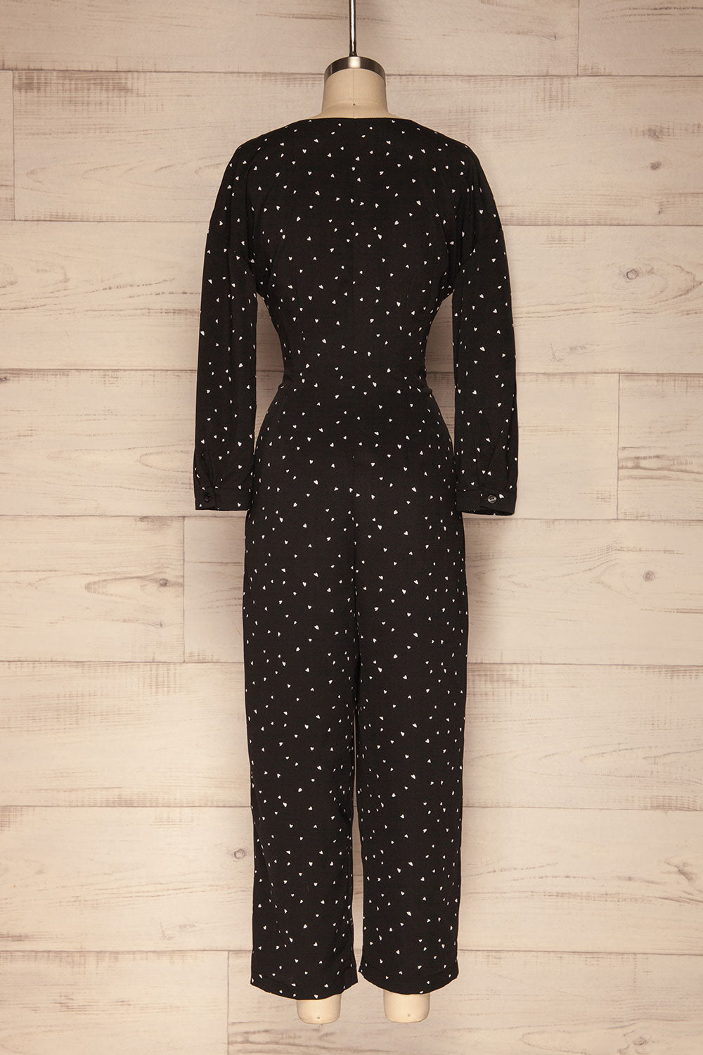 Cachapata Black & White Patterned Jumpsuit | La Petite Garçonne