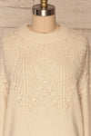 Cachiloma Crème Cream Knit Sweater | La Petite Garçonne front close-up