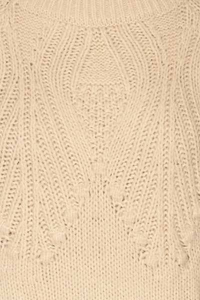Cachiloma Crème Cream Knit Sweater | La Petite Garçonne fabric detail